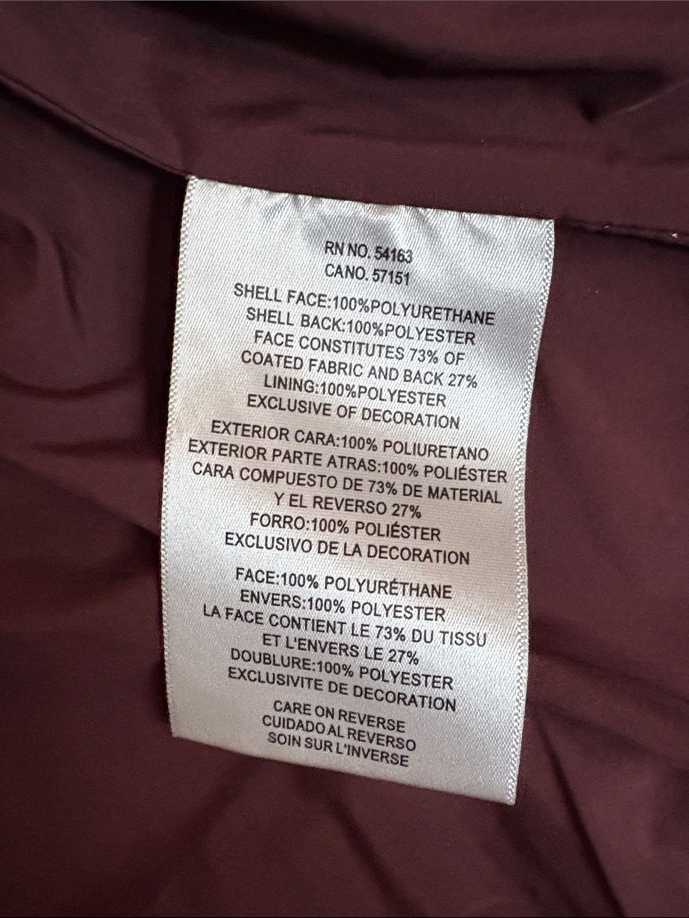 Levi's Women's Deep Burgundy Faux Leather Moto Jacket - Picture 2 of 8